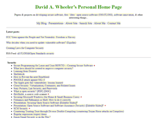 Tablet Screenshot of dwheeler.com